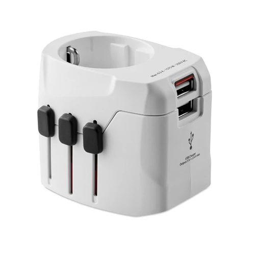 SKROSS PRO Light USB. 3-pole, fehér