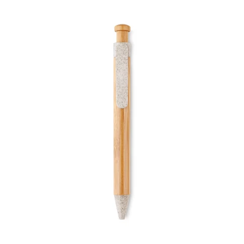 TOYAMA Bambusz/szalma/PP golyóstoll, beige