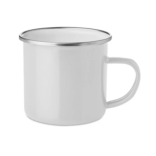 PLATEADO Zománcozott fém bögre, fehér