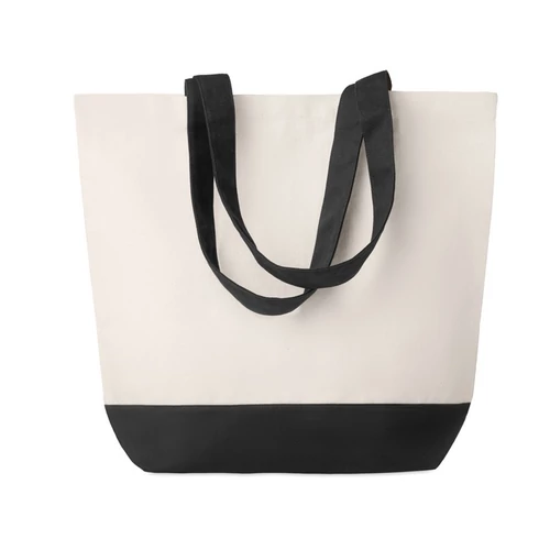 KLEUREN BAG Vászon strandtáska, 170 g., fekete
