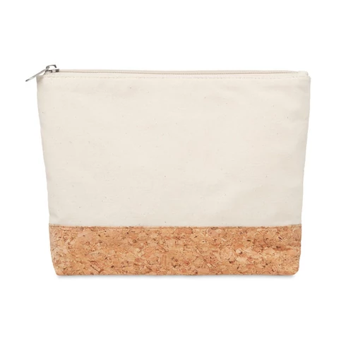 PORTO BAG Parafa & pamut kozmetika táska , beige