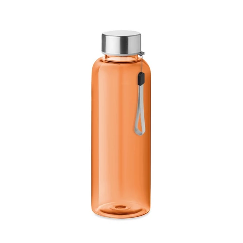UTAH RPET RPET bottle 500ml, áttetsző narancssárga