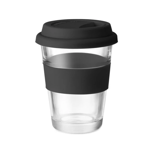 ASTOGLASS Üveg pohár, 350 ml, fekete