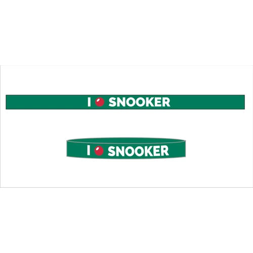 Szilikon karkötő, zöld – I LOVE SNOOKER